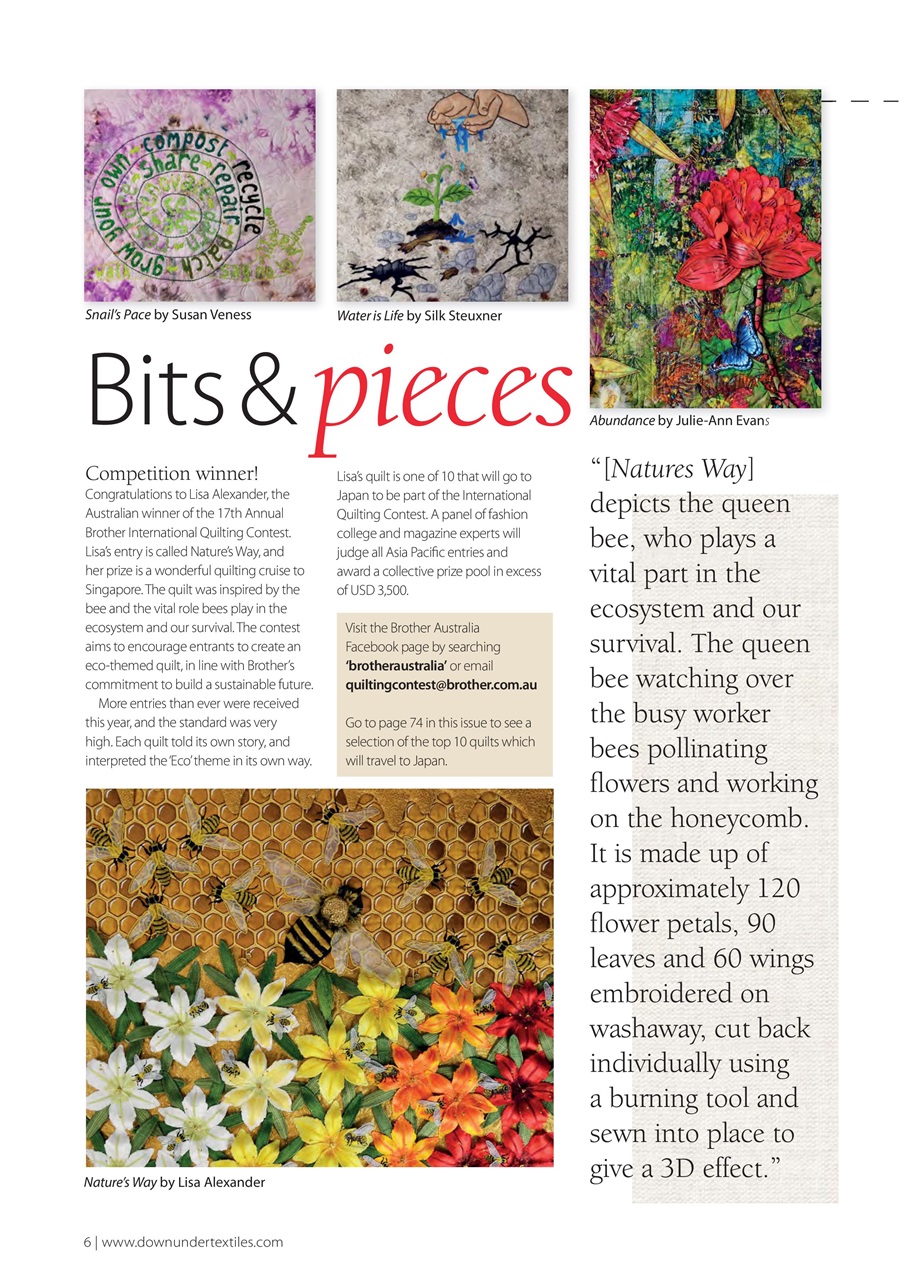 Down Under Textiles Preview Pages