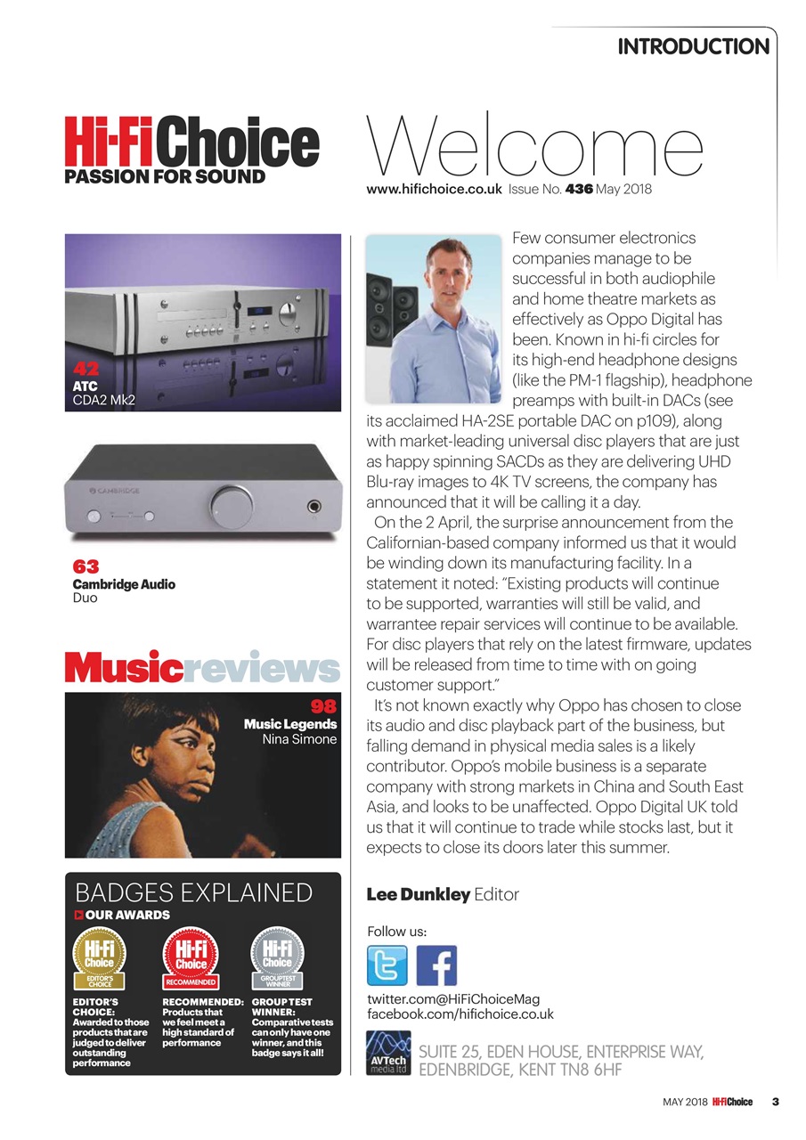 Hi-Fi Choice Preview Pages