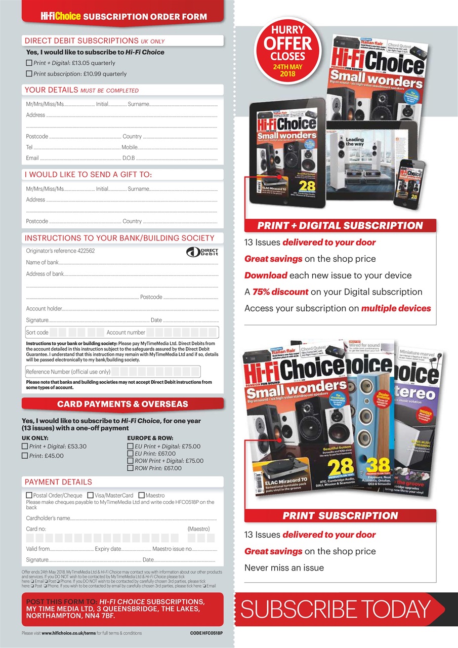 Hi-Fi Choice Preview Pages