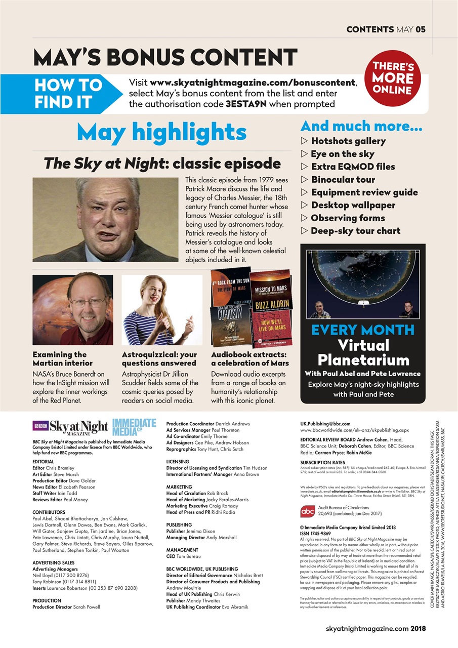 BBC Sky at Night Magazine Preview Pages