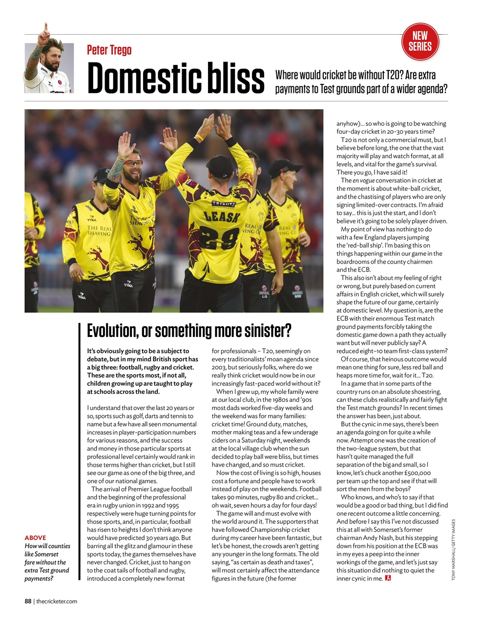 The Cricketer Magazine Preview Pages