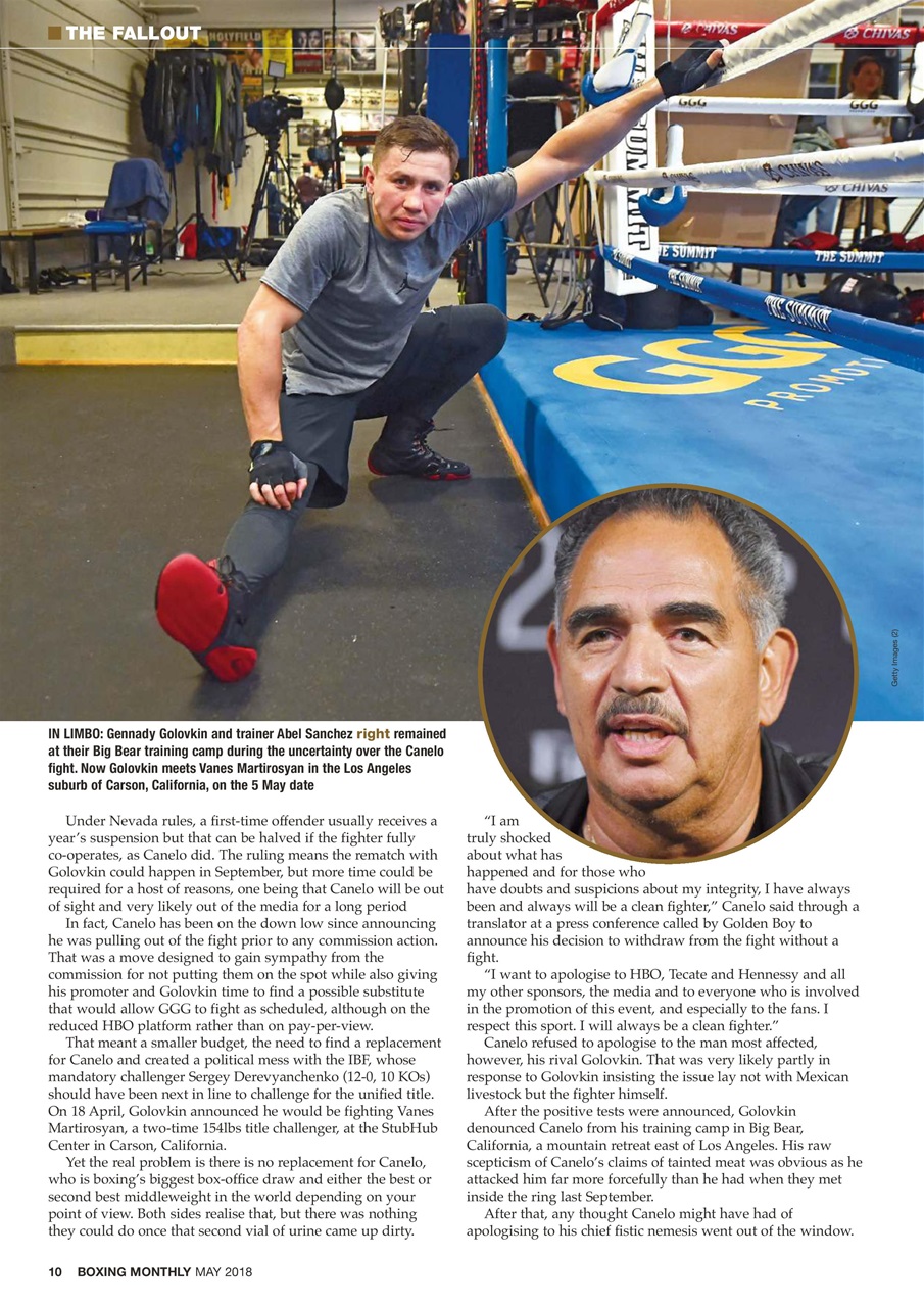 Boxing Monthly Preview Pages