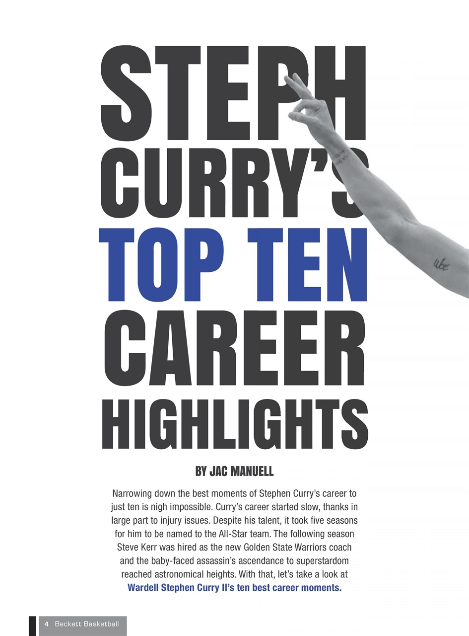 Beckett Basketball Magazine Preview Pages