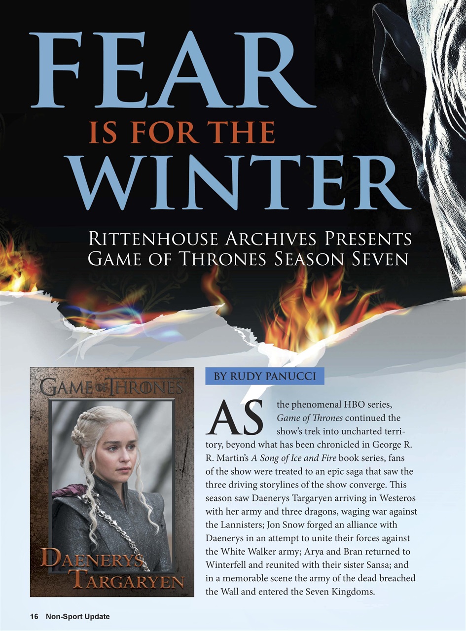 Non-Sport Update Magazine Preview Pages