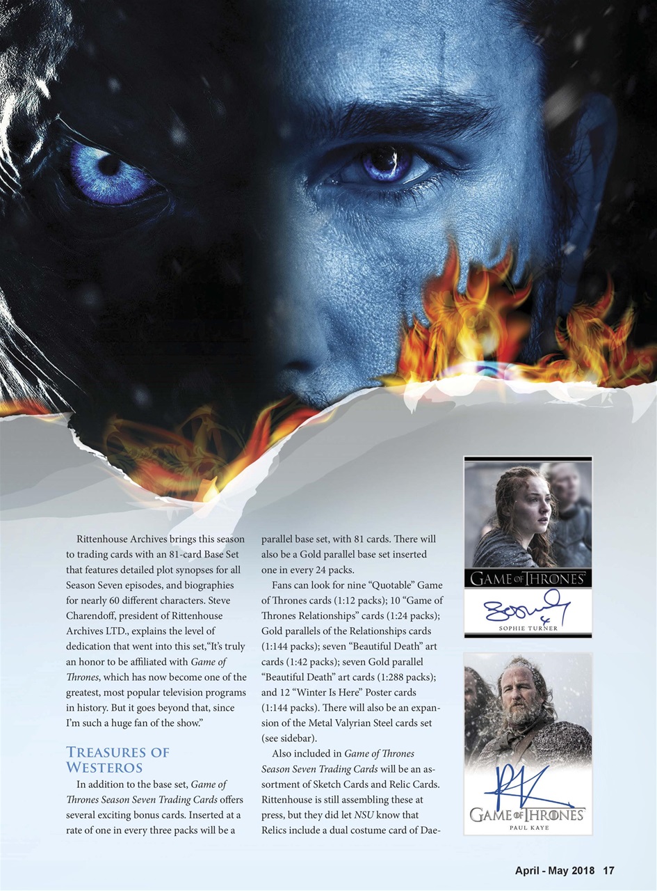 Non-Sport Update Magazine Preview Pages