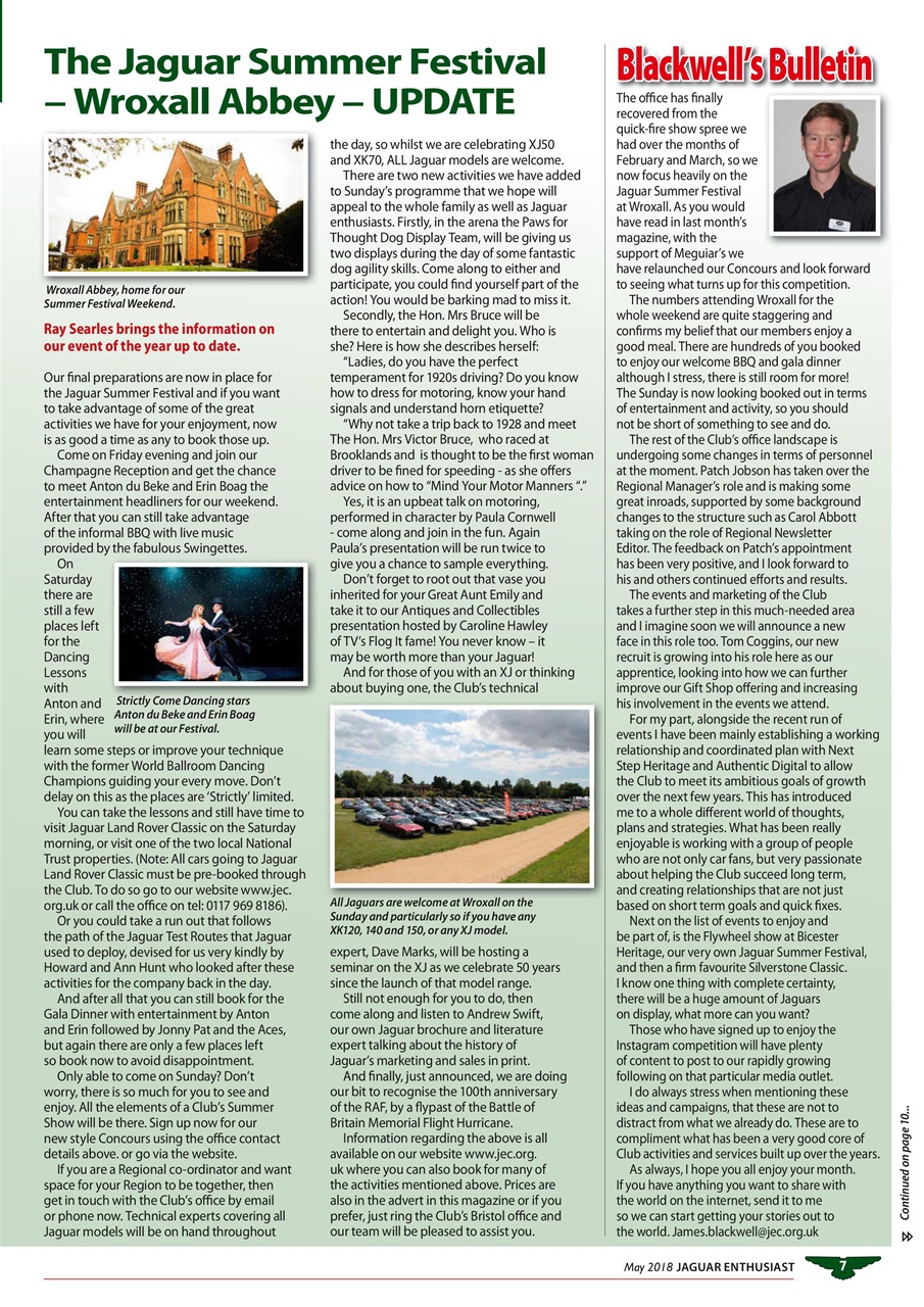Jaguar Enthusiast Preview Pages