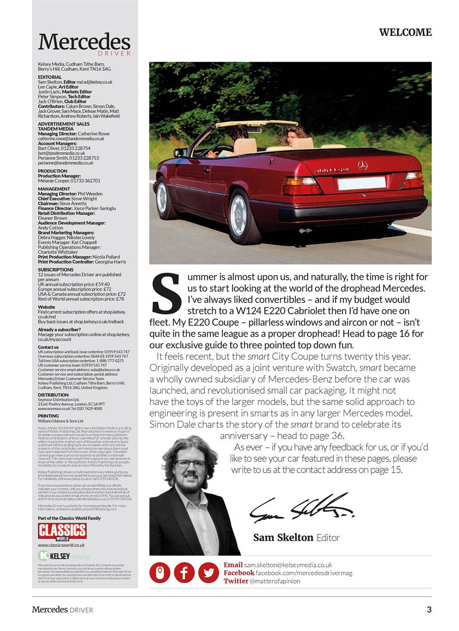 Mercedes Driver Magazine Preview Pages