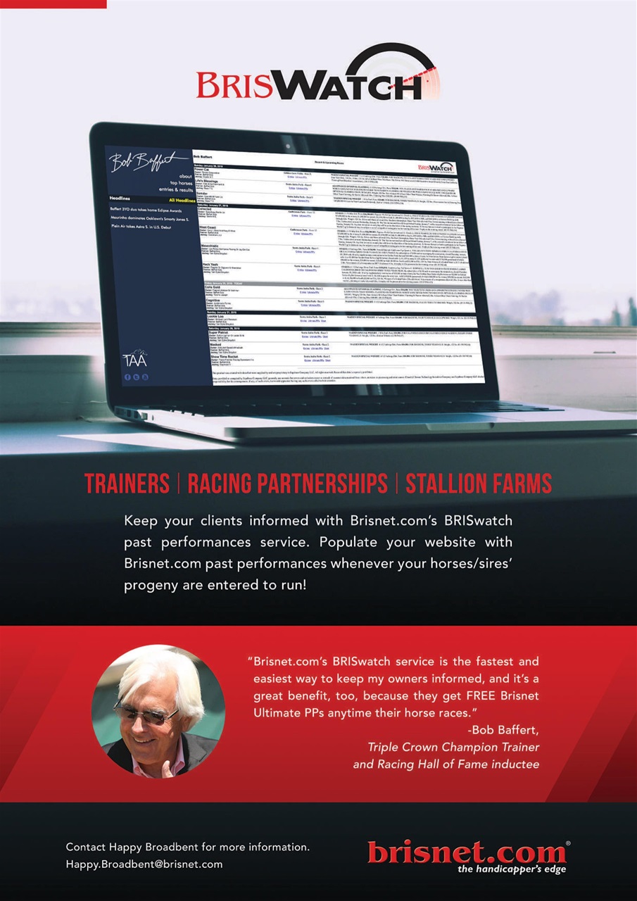 North American Trainer Magazine - horse racing Preview Pages