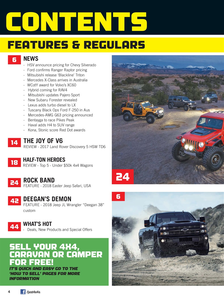 JUST 4X4S Preview Pages
