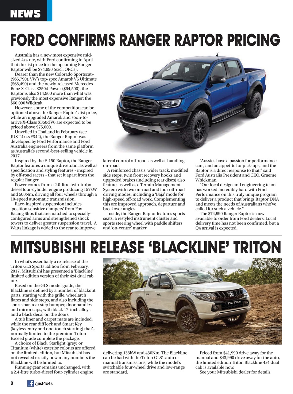 JUST 4X4S Preview Pages