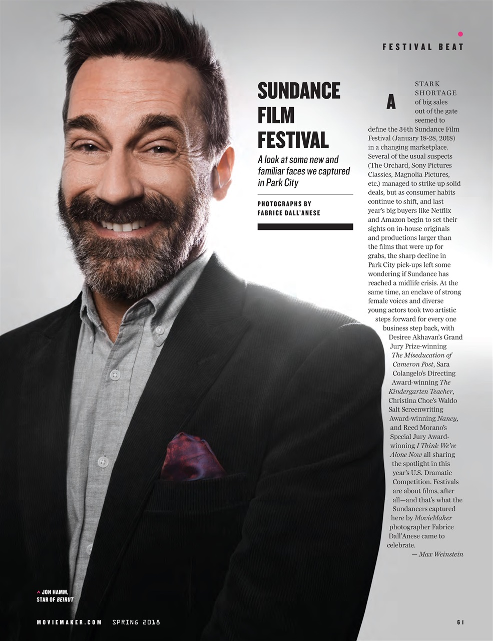 MovieMaker Magazine Preview Pages