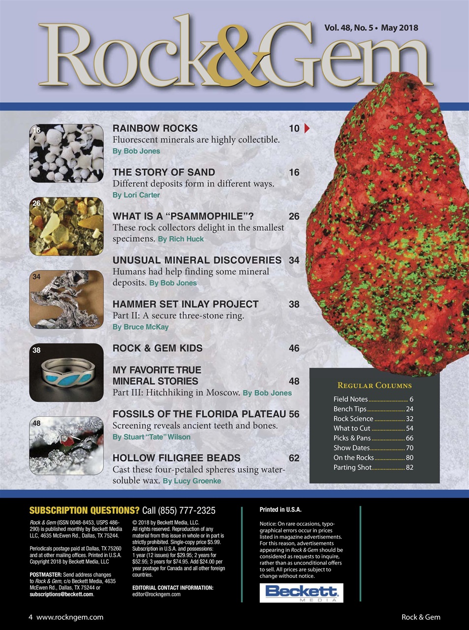 Rock&Gem Magazine Preview Pages