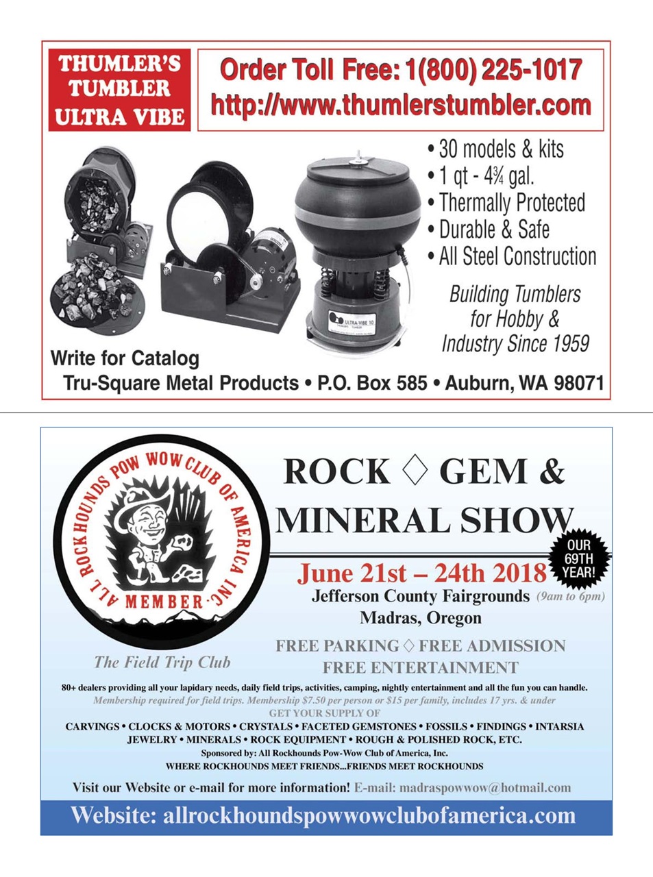 Rock&Gem Magazine Preview Pages