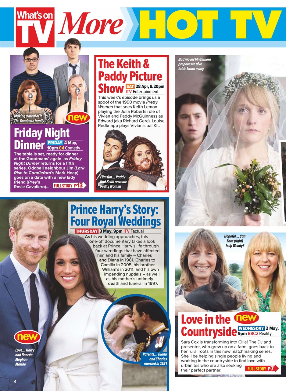 What's on TV Preview Pages