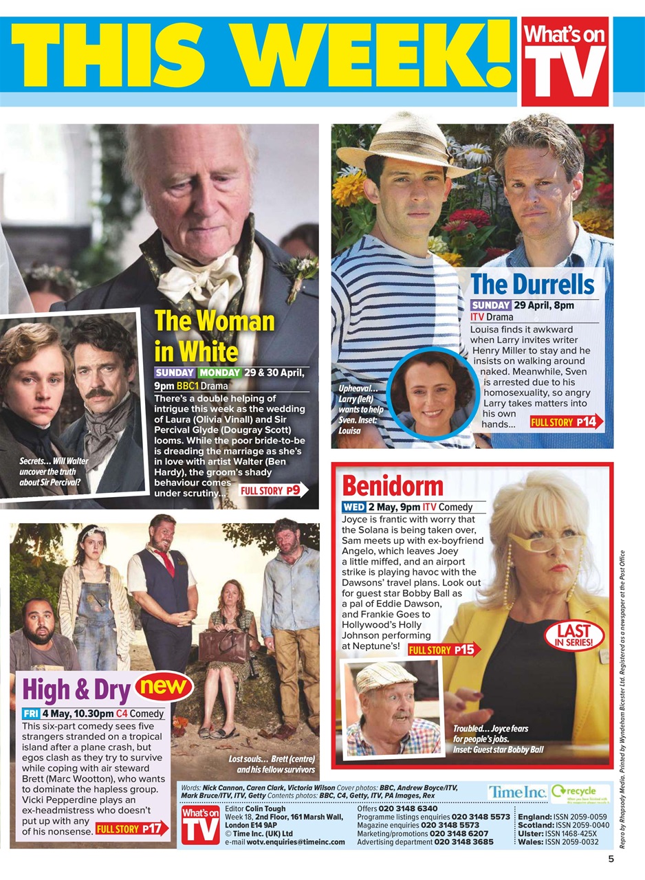 What's on TV Preview Pages