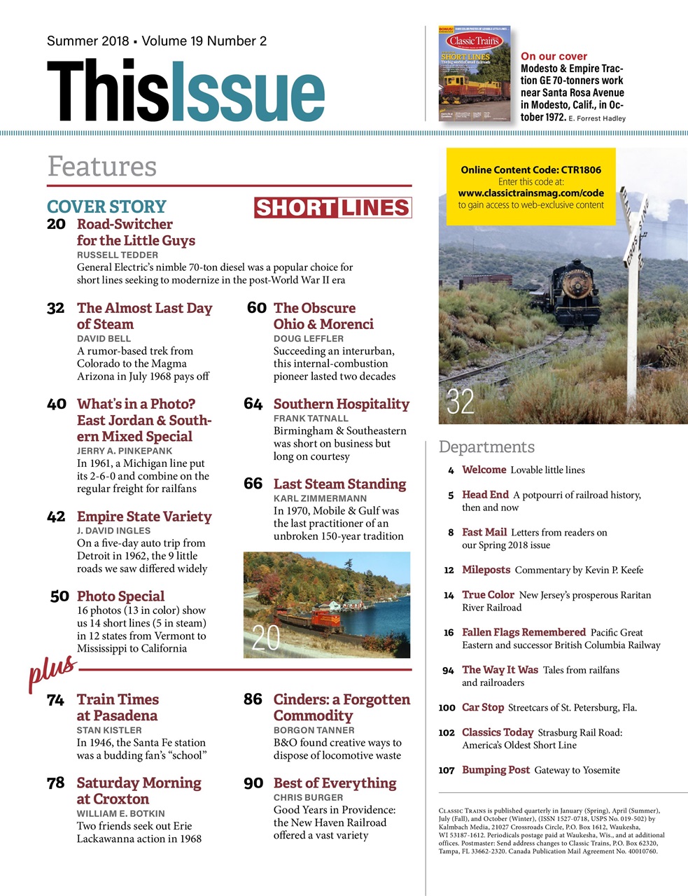 Classic Trains Preview Pages