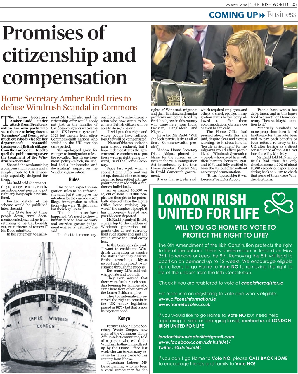 Irish World Preview Pages