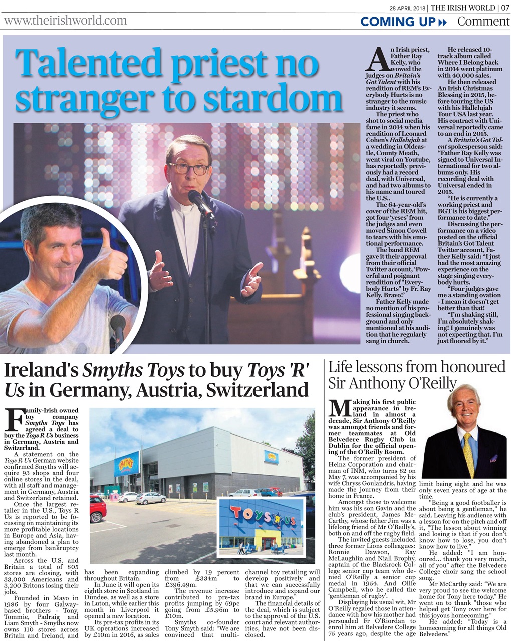 Irish World Preview Pages