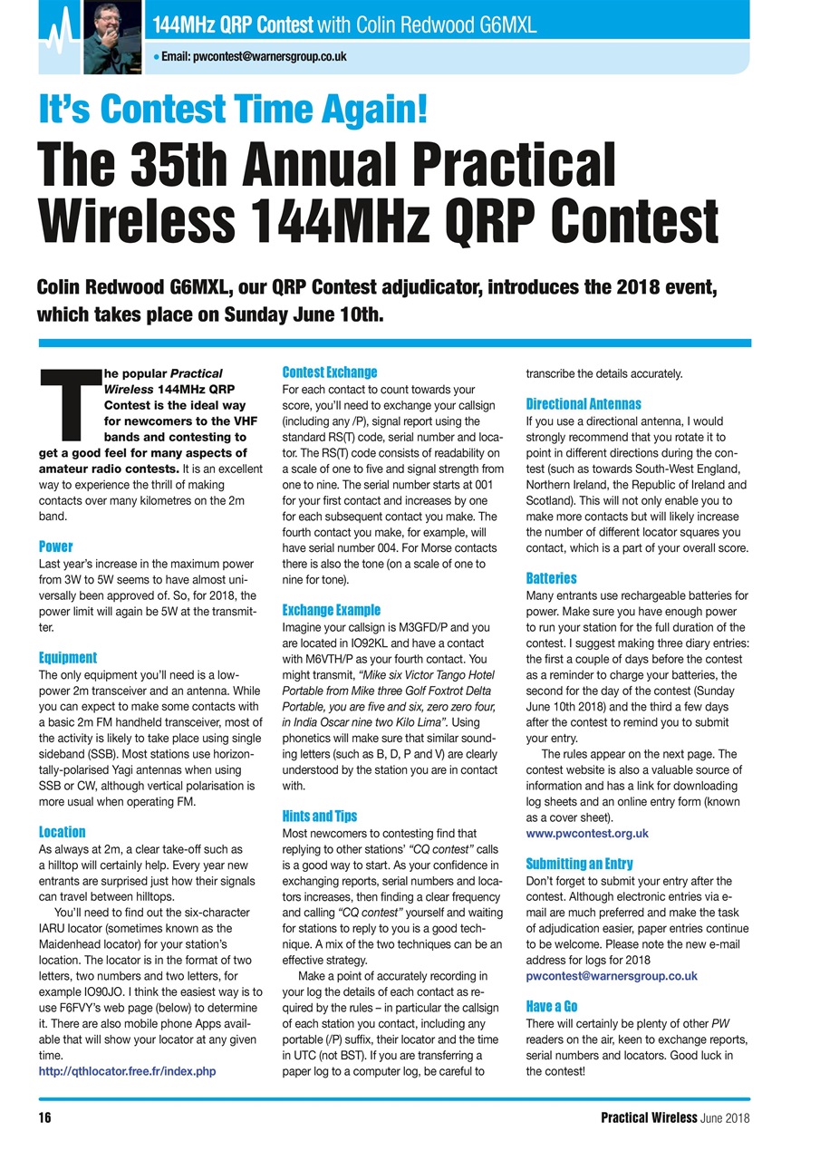 Practical Wireless Preview Pages
