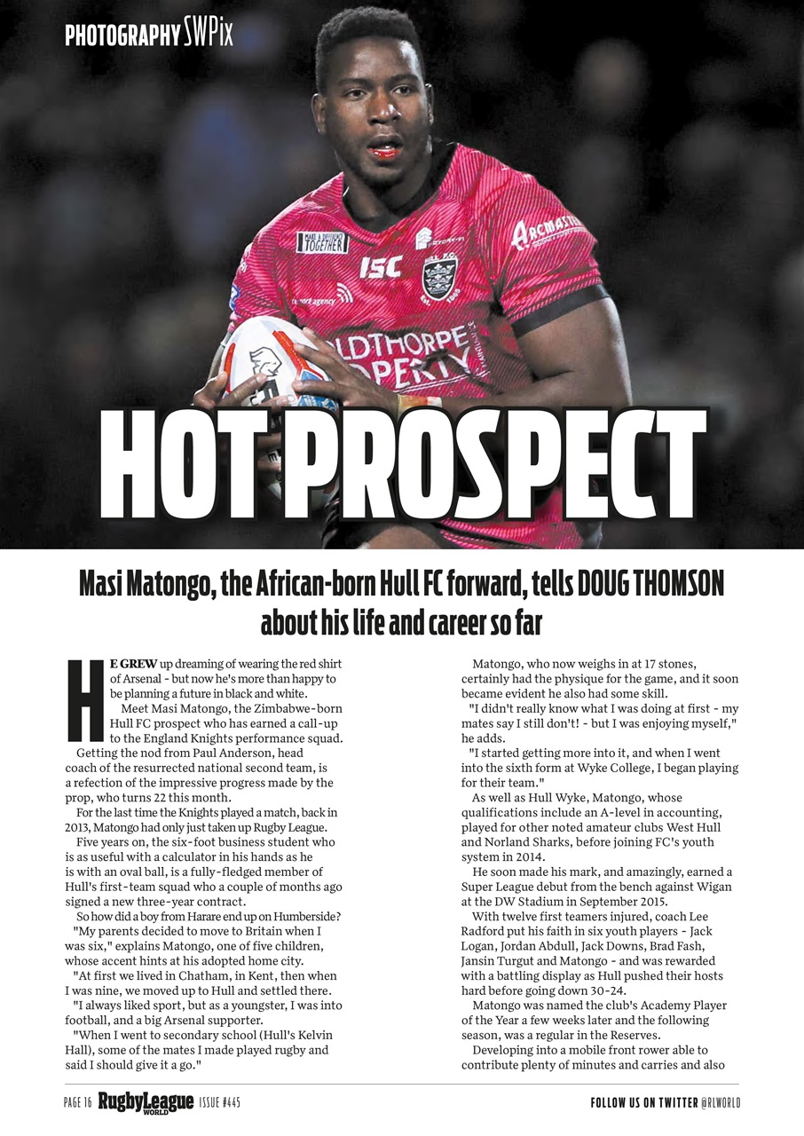 Rugby League World Preview Pages