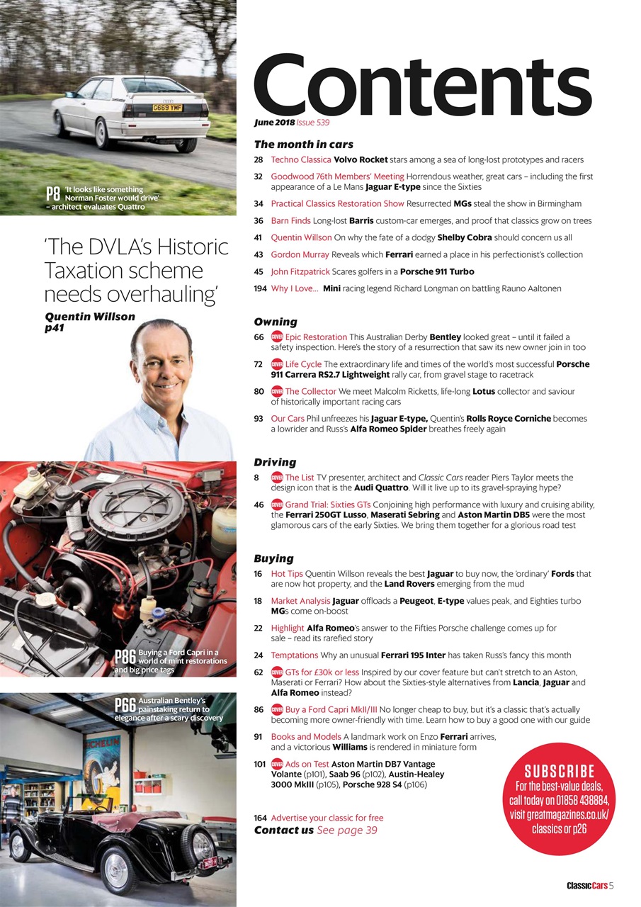 Classic Cars Preview Pages