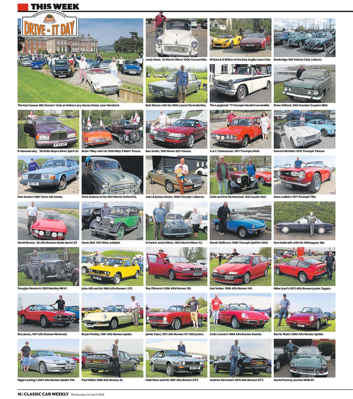 Classic Car Weekly Preview Pages