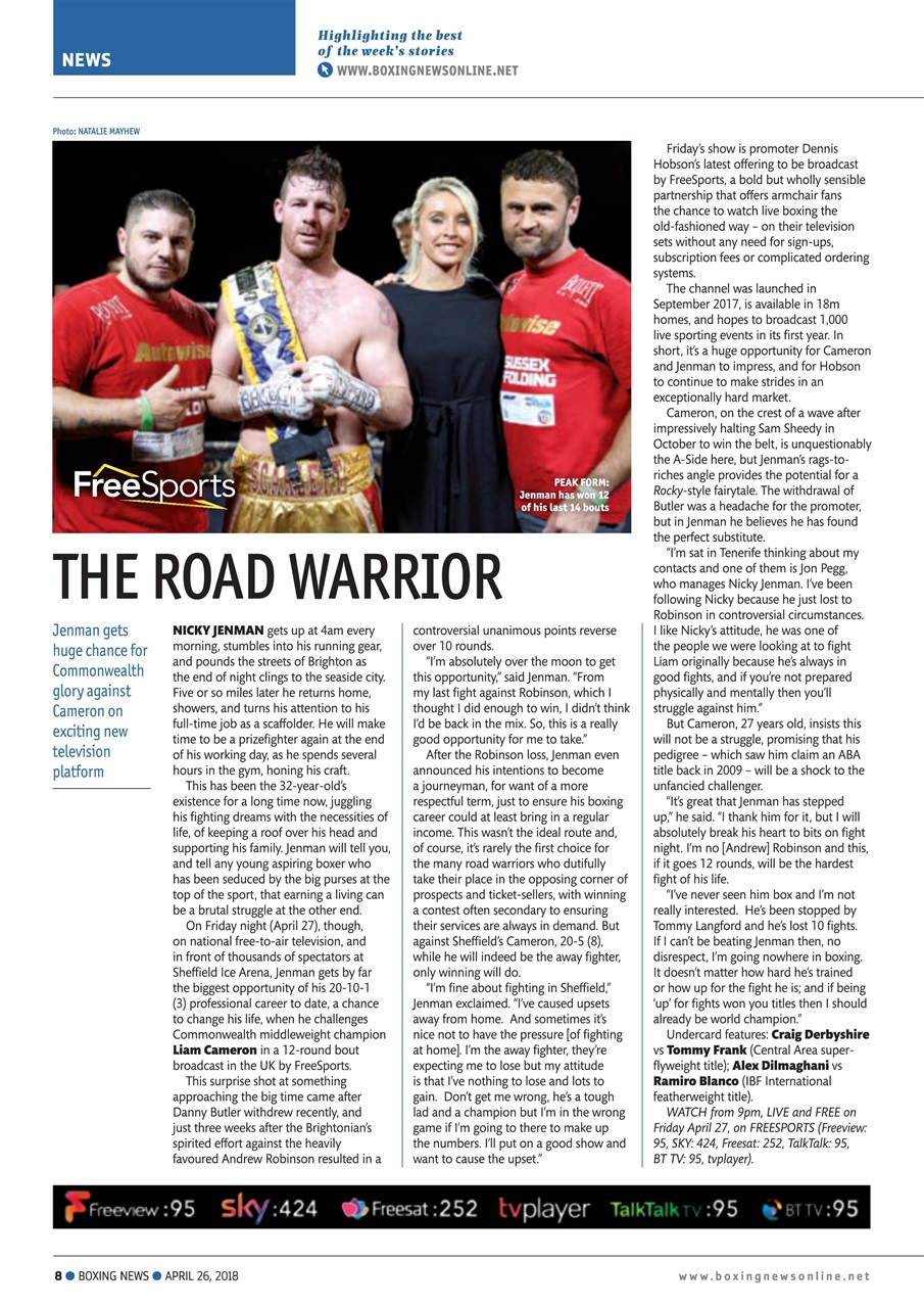 Boxing News Preview Pages