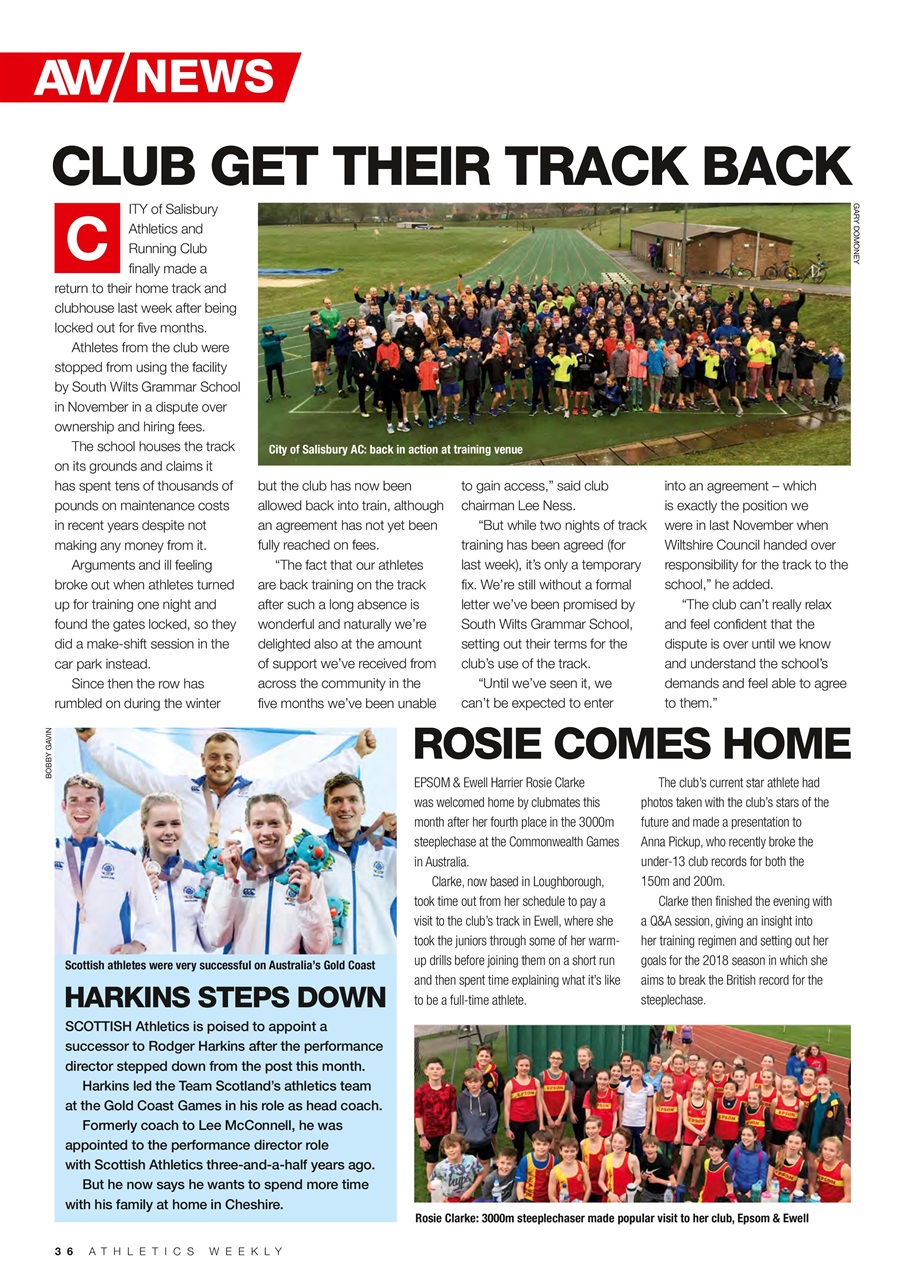 AW – Athletics Weekly Magazine Preview Pages