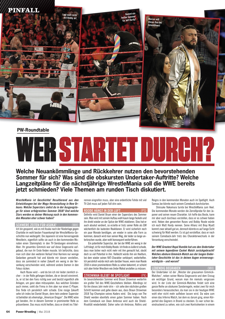 Power-Wrestling Preview Pages