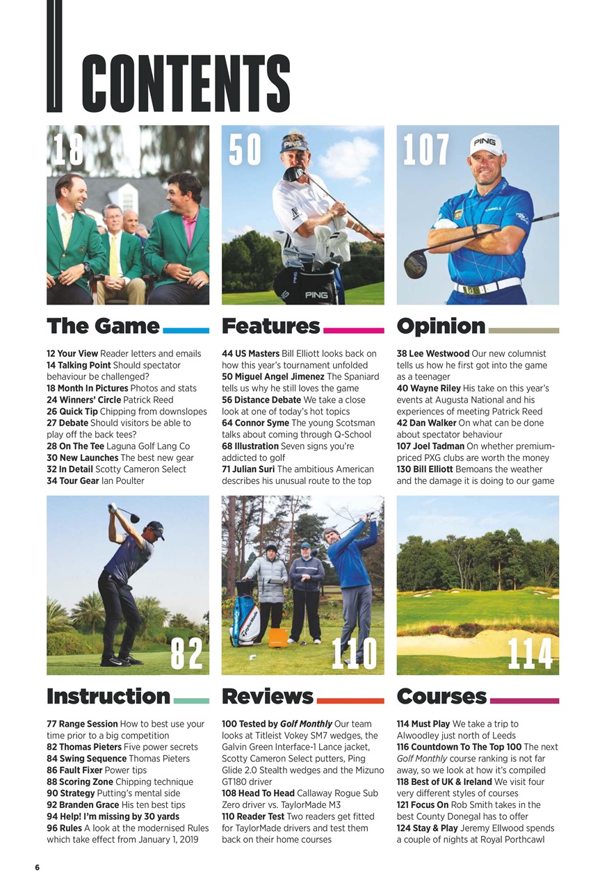Golf Monthly Preview Pages