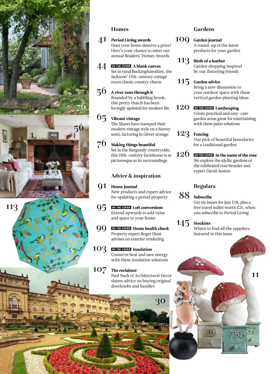 Period Living Magazine Preview Pages