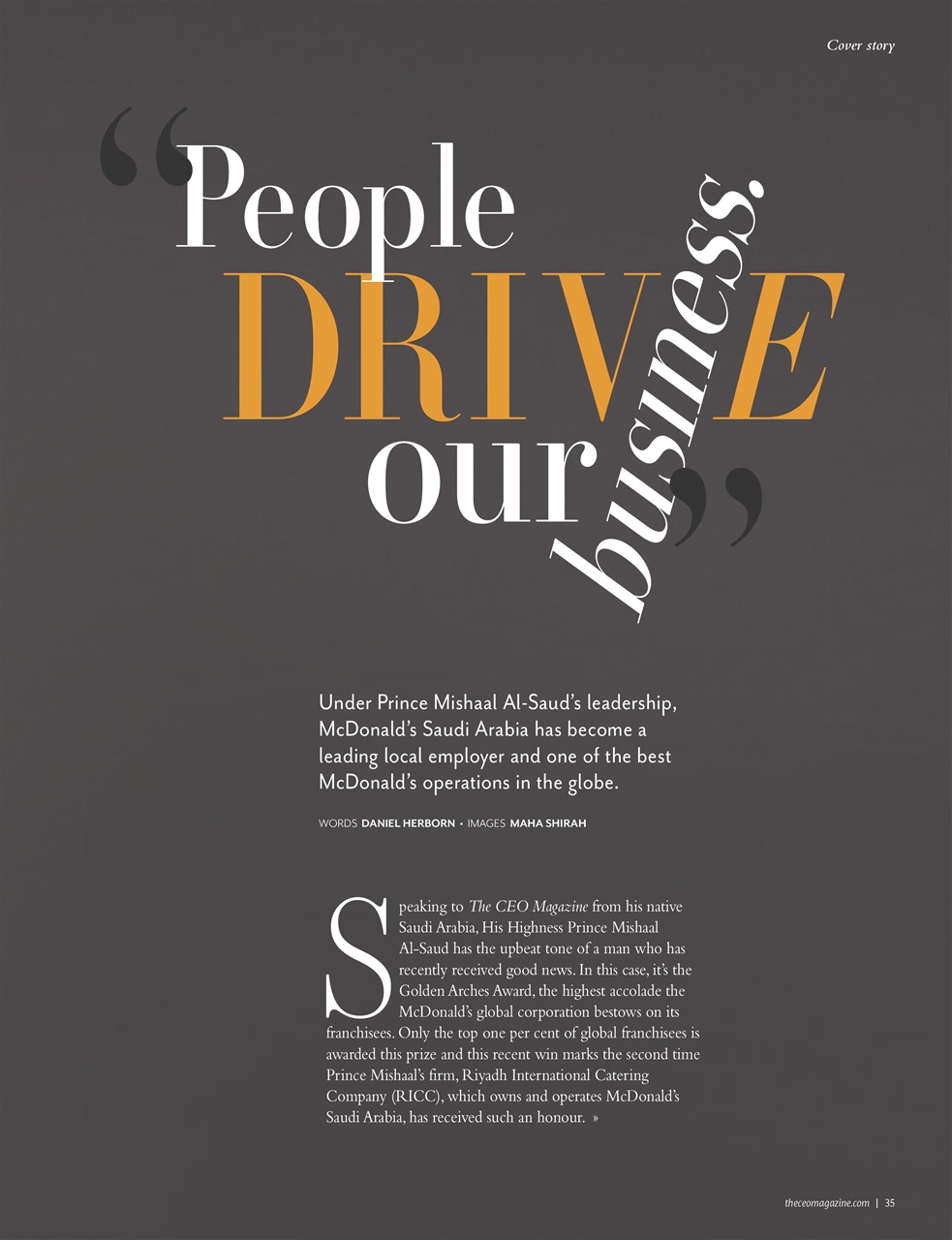 The CEO Magazine EMEA Preview Pages