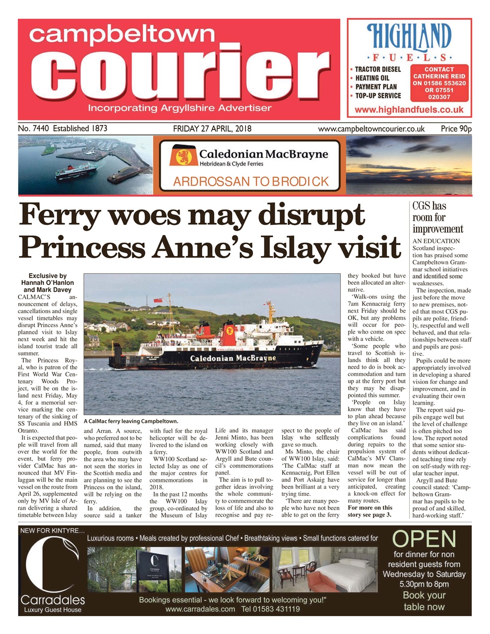 Campbeltown Courier Preview Pages