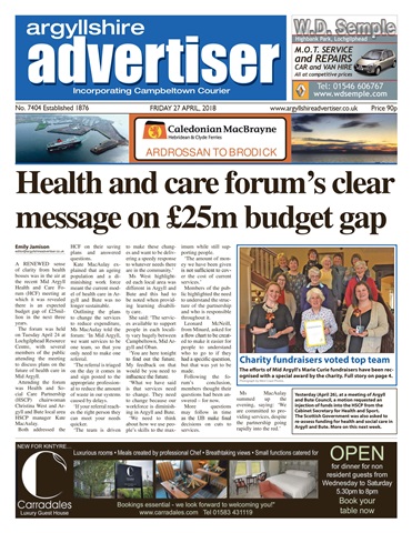 Argyllshire Advertiser issue 27/4/2017