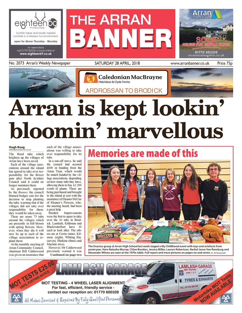 Arran Banner Preview Pages