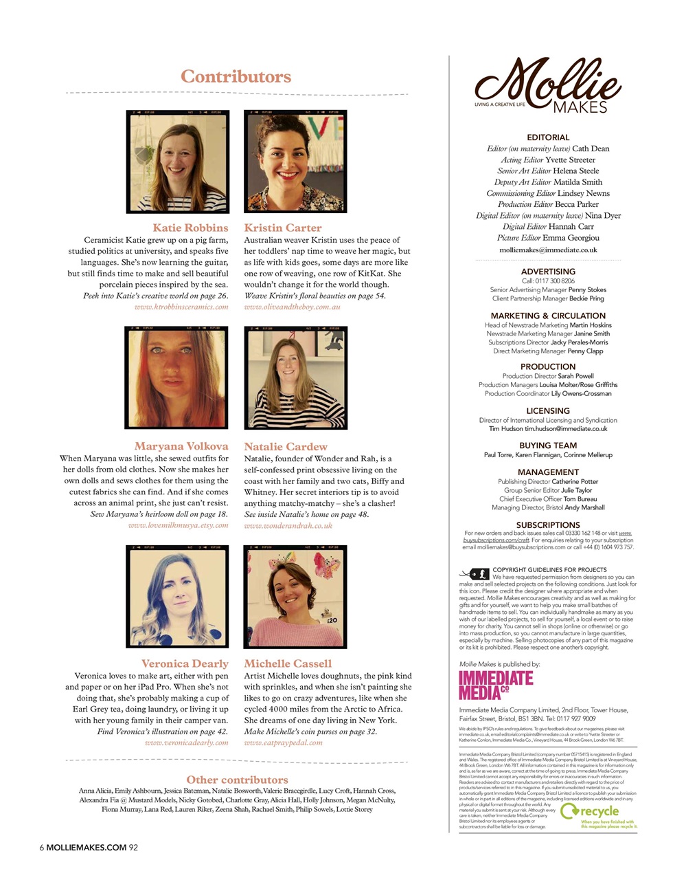 Mollie magazine Preview Pages