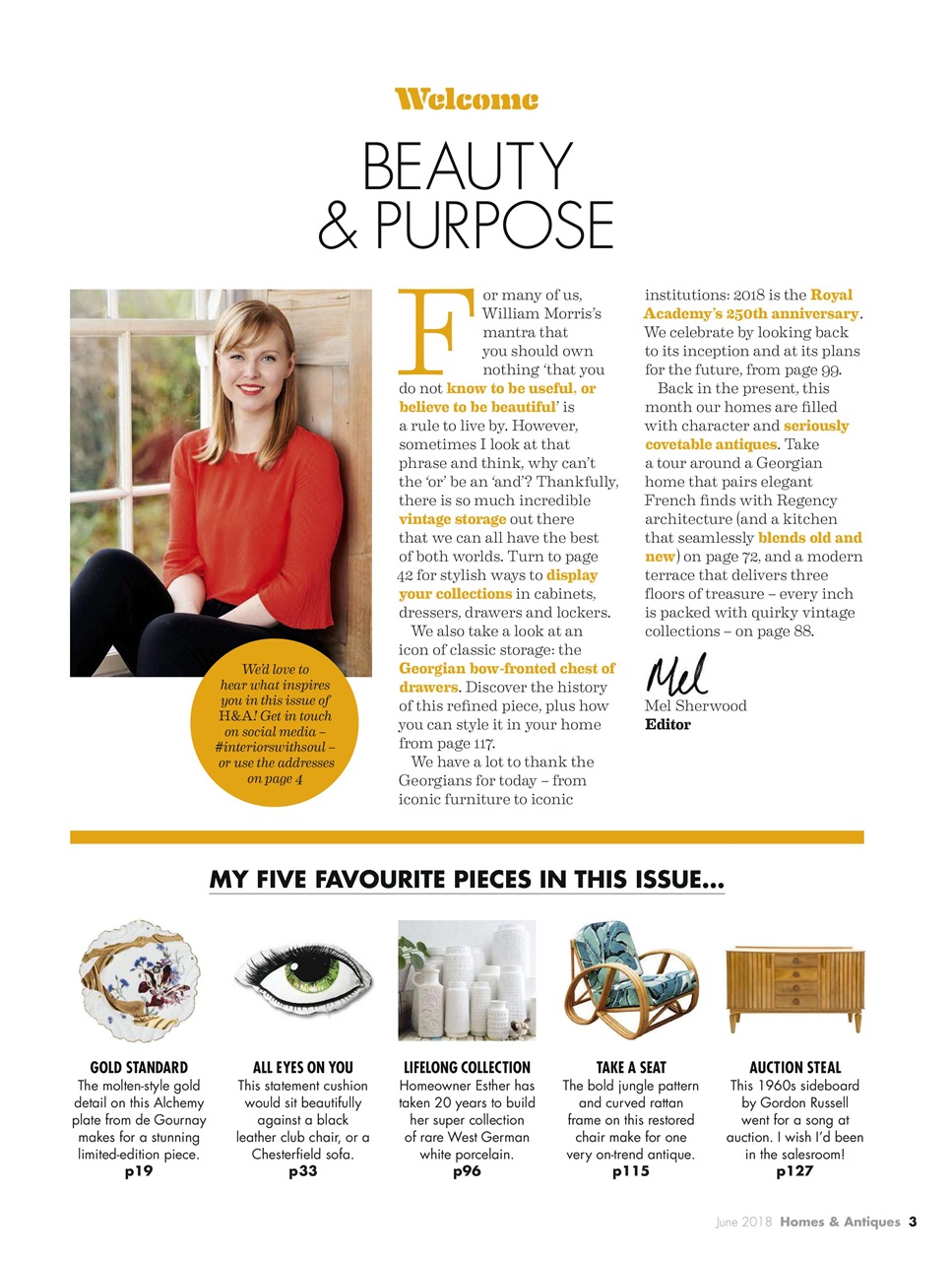 Homes & Antiques Magazine Preview Pages