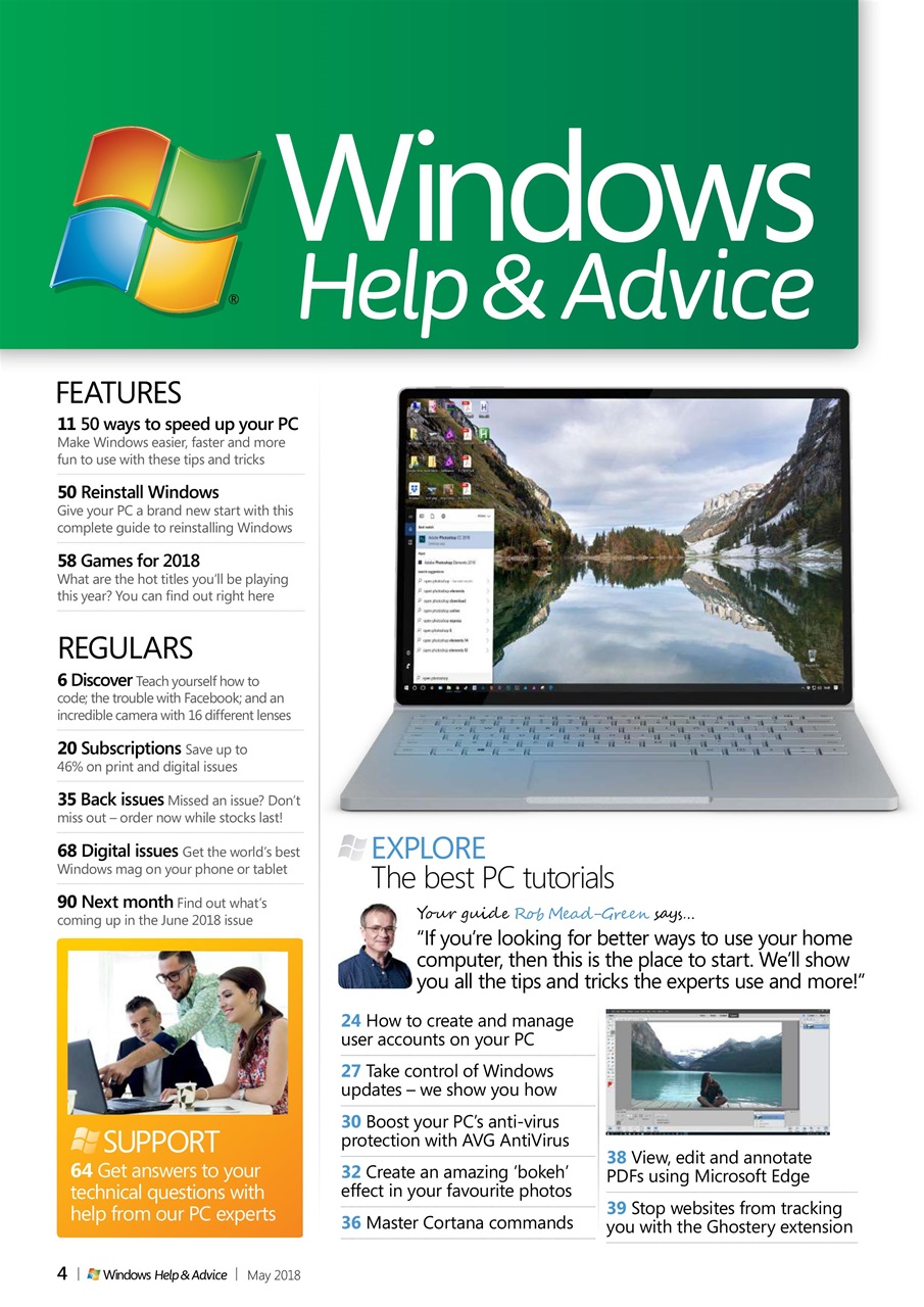 Windows Help & Advice Preview Pages