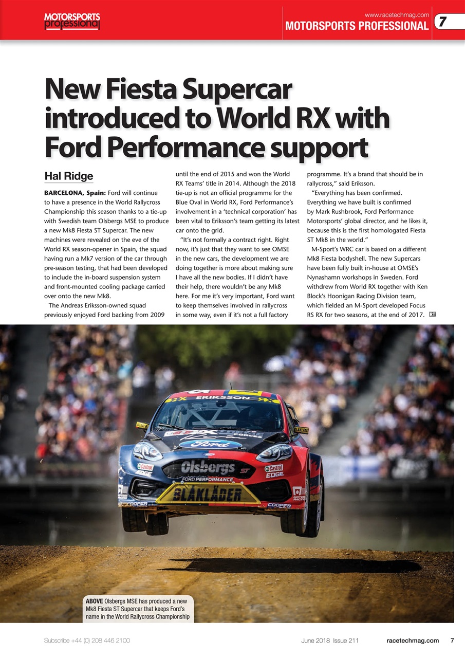 Race Tech Preview Pages