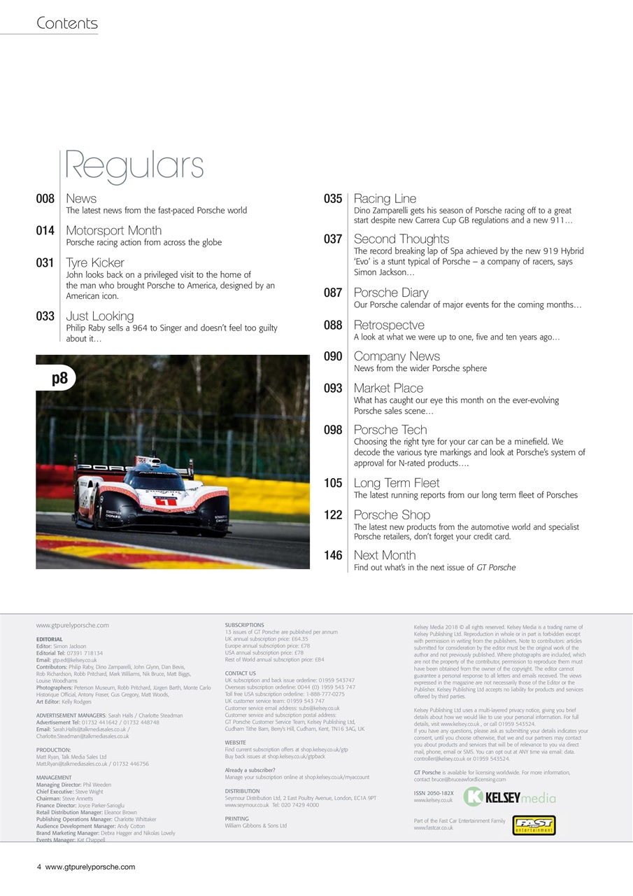 GT Porsche Preview Pages