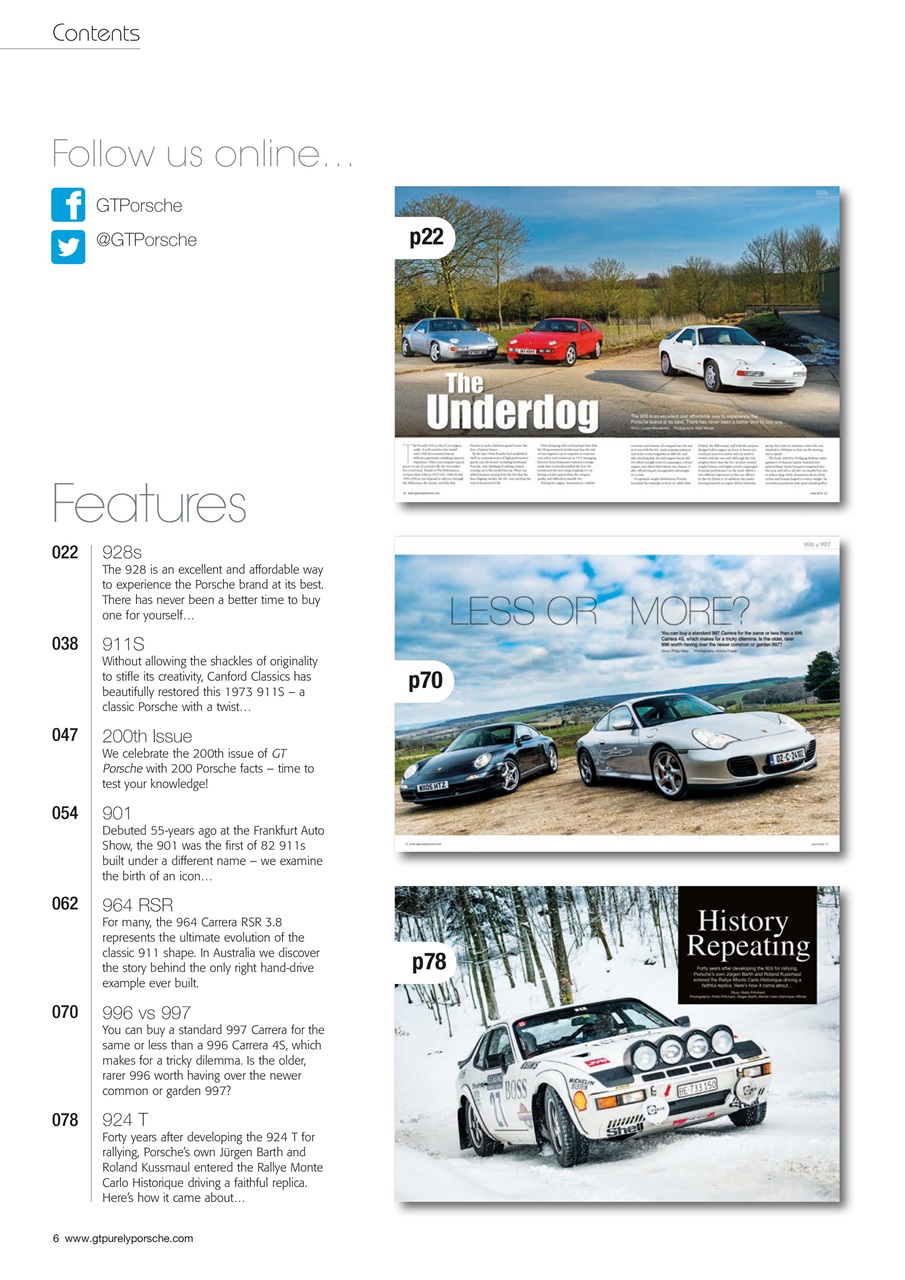 GT Porsche Preview Pages
