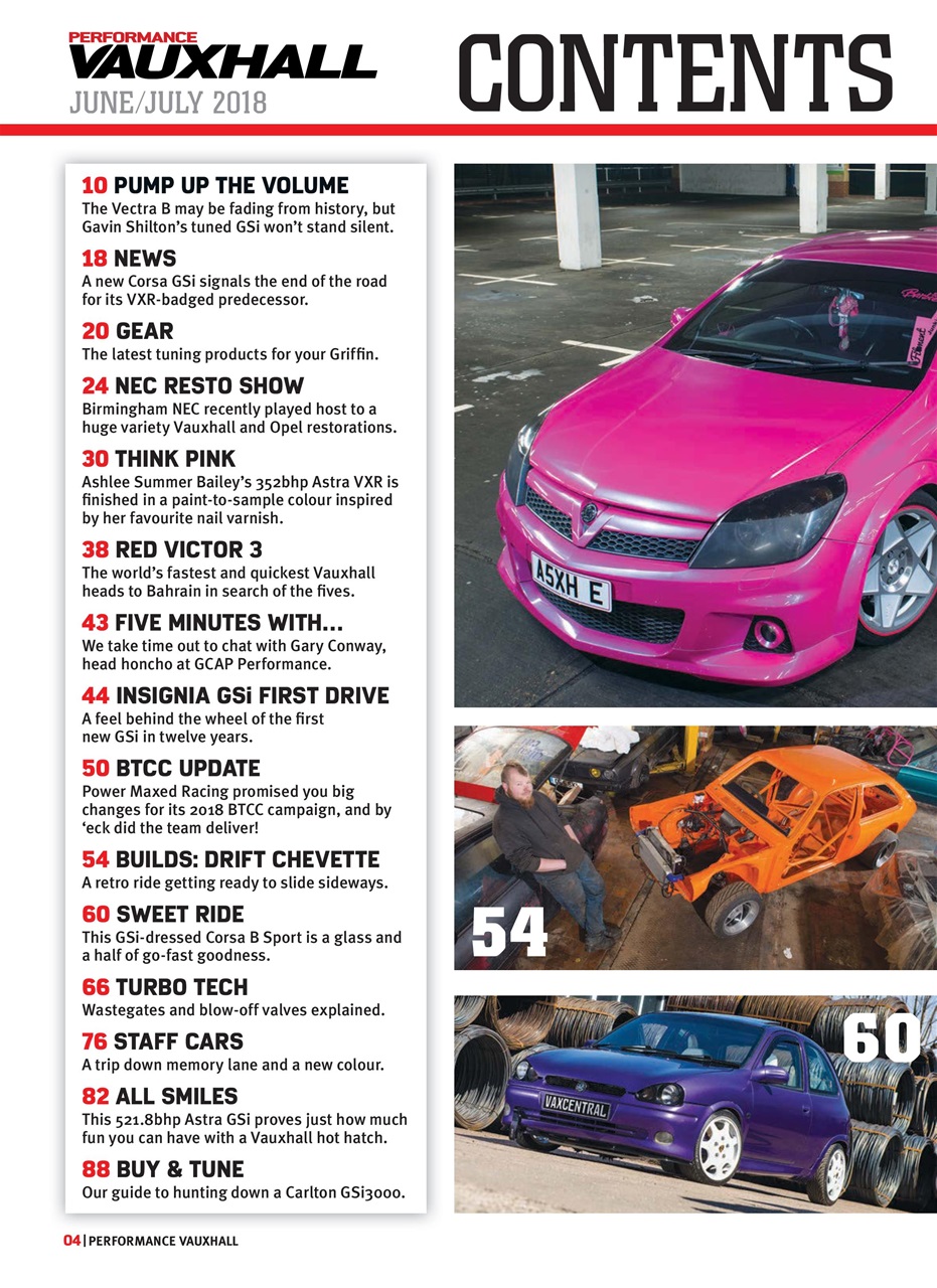 Performance Vauxhall Preview Pages