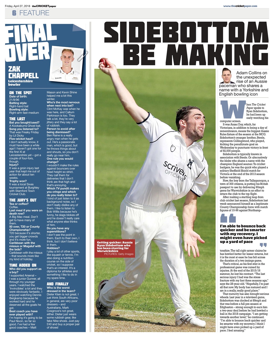 The Cricket Paper Preview Pages