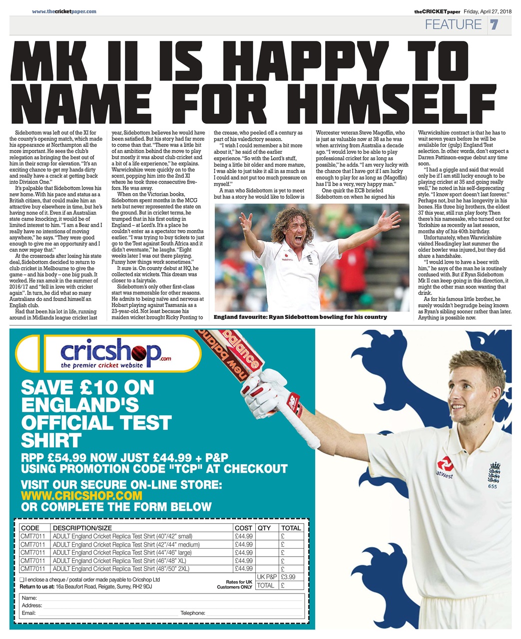 The Cricket Paper Preview Pages