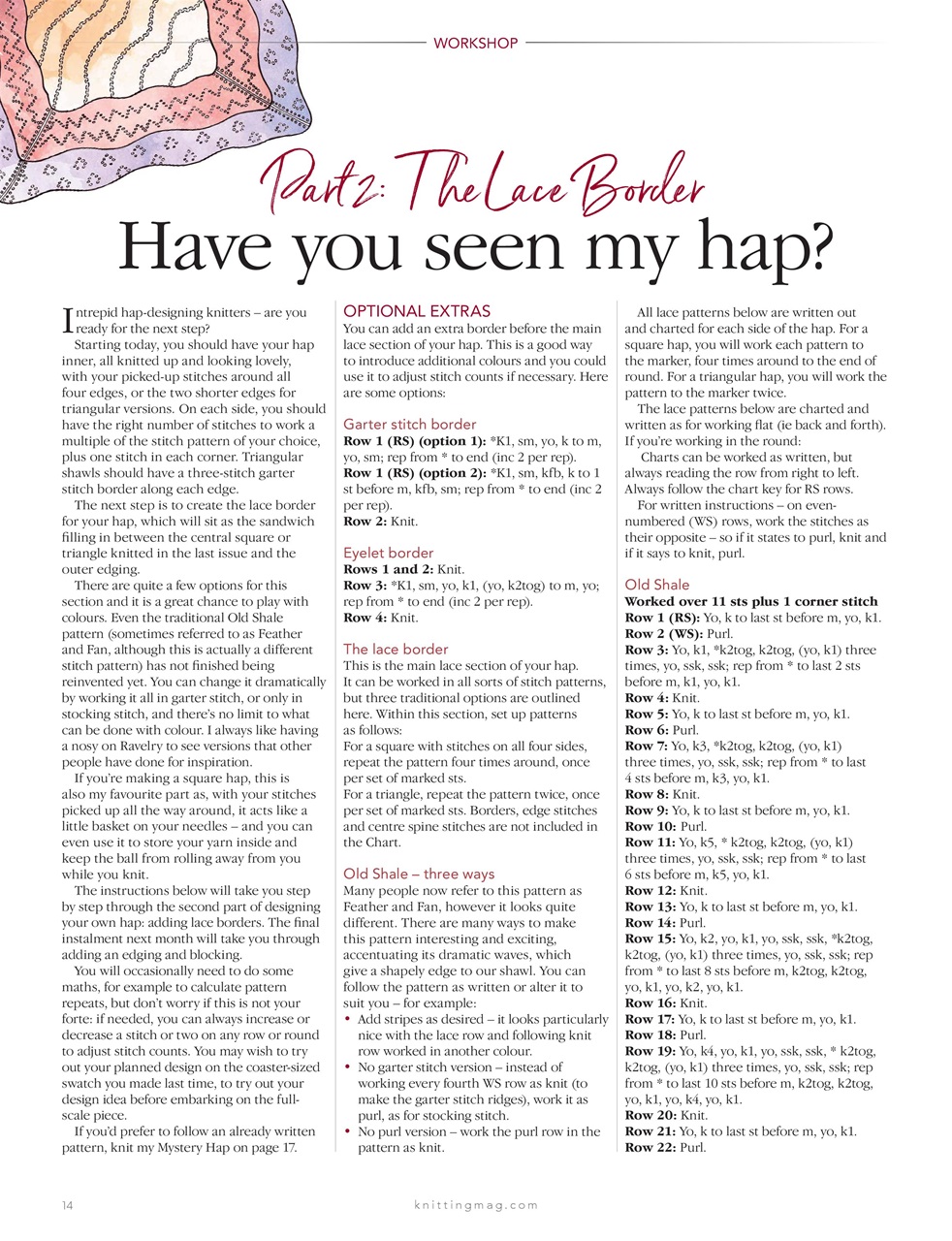 Knitting Preview Pages