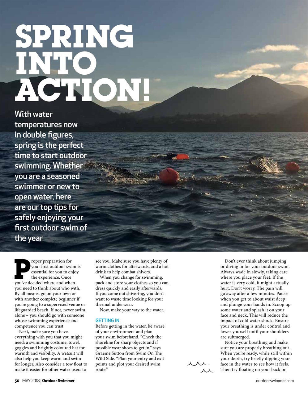Outdoor Swimmer Preview Pages