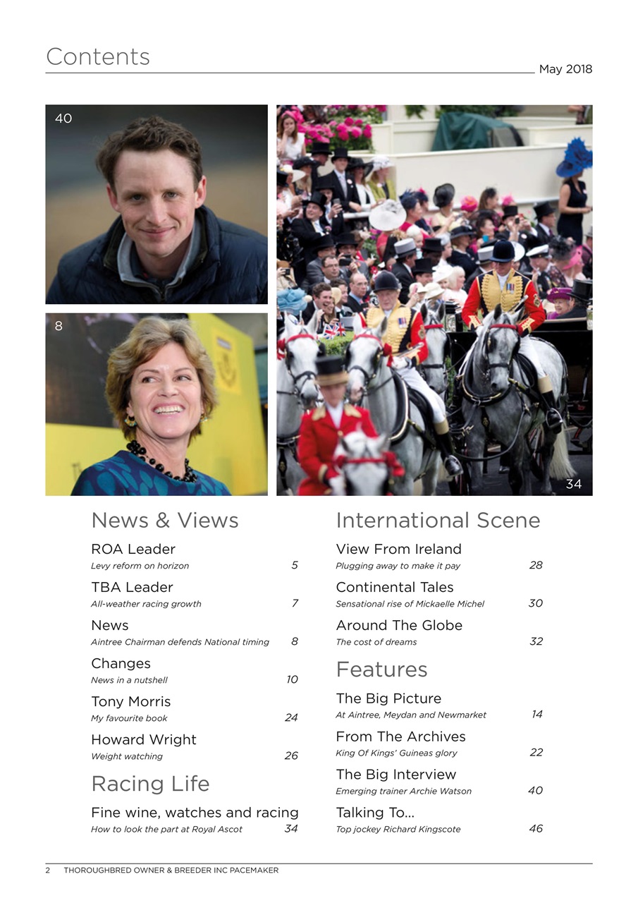 The Owner Breeder Preview Pages