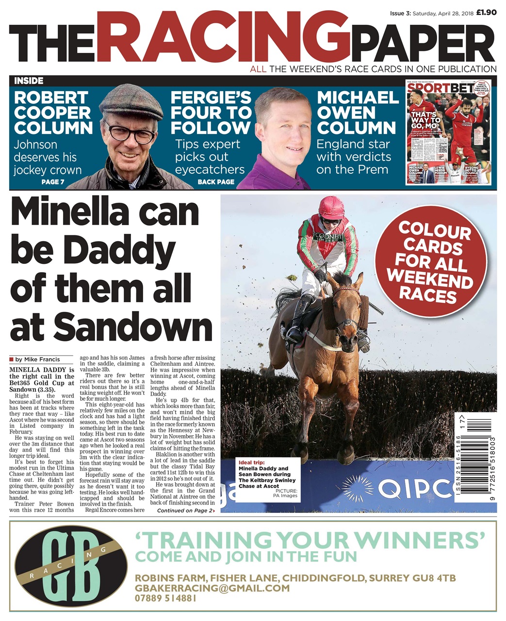 The Racing Paper Preview Pages
