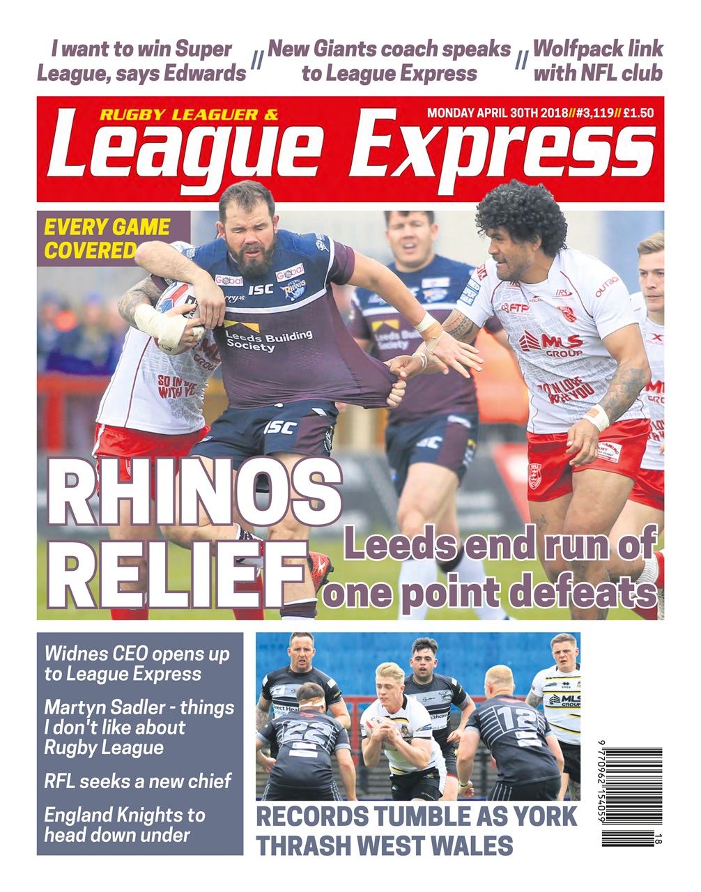 League Express Preview Pages