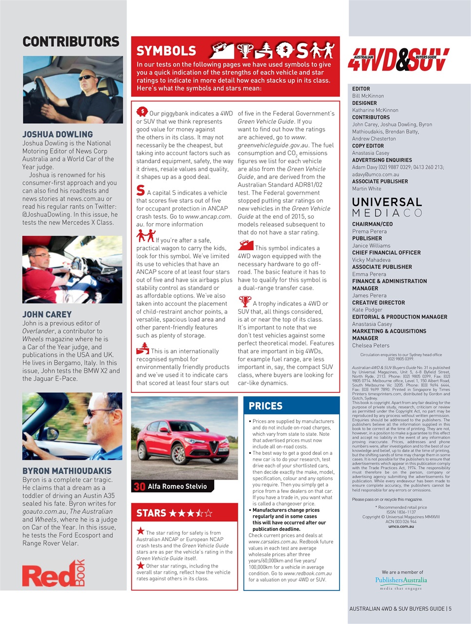 Australian 4WD and SUV Buyers Guide Preview Pages